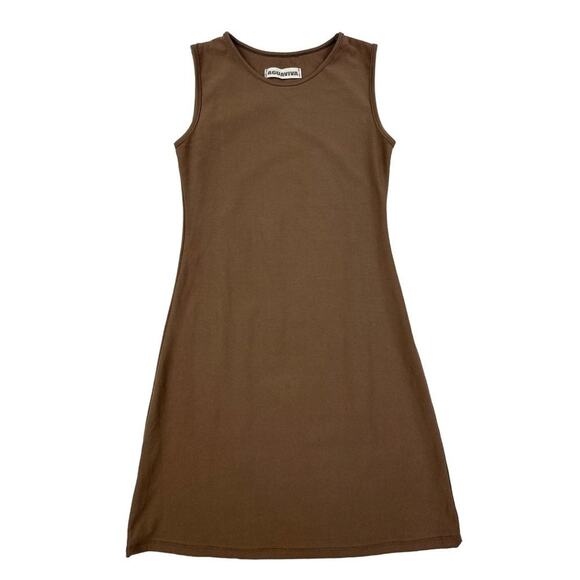 Aguaviva - Moss 90's Sleeveless Mini Dress in Brown - Picture 1 of 3
